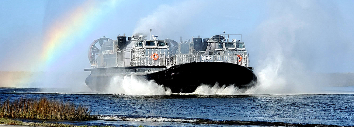 The Navy accepted delivery of the next generation landing craft, Ship to Shore Connector (SSC), Landing Craft, Air Cushion (LCAC) 102, June 3, 2021.